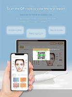 Escanea el código QR para ver el informe: Dispositivo de análisis de piel con IA, máquina portátil de análisis facial de la piel.