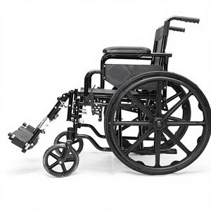 ऑर्थोपेडिक्स लेग सपोर्ट के साथ आर्मरेस्ट फंक्शन व्हीलचेयर 110 किलोग्राम भार क्षमता 1 वर्ष की वारंटी - Product Image 1