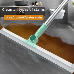 Acier inoxydable Silicone grattoir <span class=keywords><strong>balai</strong></span> sol raclette vadrouille multifonctionnel sol <span class=keywords><strong>balai</strong></span> essuie-glace maison salle de bain sol essuie-glace - Product Image 5
