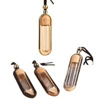 Flacon diffuseur de parfum et d'huiles essentielles en verre transparent, vide, à suspendre pour voiture, 10 ml et 7 ml, flacons pendentifs