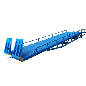 10-тонный мобильный гидравлический подъемник для складских погрузчиков, Рабочая платформа вилочного погрузчика загружена пандусными контейнерами - Product Image 4