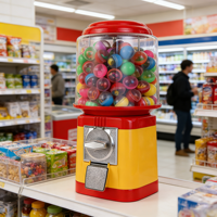 Distributeur automatique de capsules à monnayeur ZENJET pour la vente de jouets en magasins de détail pour enfants, capacité de 350 pièces, corps en acrylique