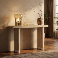 Table d'entrée rustique style ferme, console longue et étroite en bois, table de salon, table de couloir