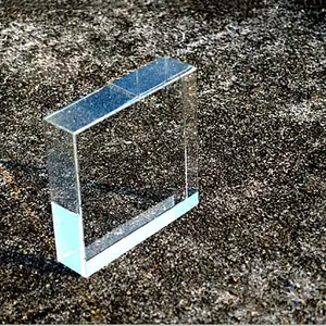 Factory Supplier Crystal Clear Transparent Glass Brick Square Textured Solid Glass Block Brick