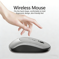 Ratón Bluetooth recargable de 1600DPI, ratón silencioso para oficina, ordenador, portátil, tableta, PC, ratón inalámbrico portátil