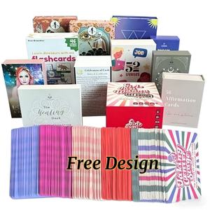 Cartes de tarot personnalisées imprimées en offset avec dorure à chaud, jeu d'<span class=keywords><strong>oracle</strong></span>, cartes de divination sorcellerie et guide sur papier offset - Product Image 4
