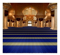 Tapis de prière en polypropylène BCF pour mosquée islamique, tapis de salle de prière