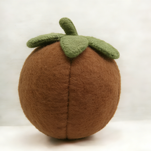 Peluche de kiwi marrón personalizado con hojas verdes, lindo peluche de kiwi de ojos grandes para decoración del hogar - Product Image 4