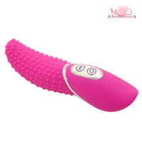 Vibromasseur 7 vitesses pour femme Excellent jouet adulte étanche en silicone ABS dans la conception de la langue rose violet