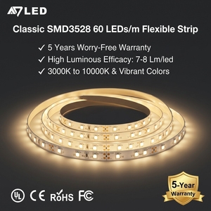 Bande LED flexible 12V 24V SMD 3528 60 LED/m haute luminosité pour la décoration intérieure – Vente en gros - Product Image 4