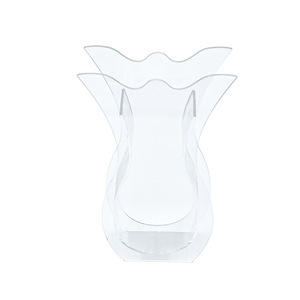 Acrylic Fishtail <b>Vase</b> Irregular Shape Modern Design Tabletop Floral Display Durable Transparent Desktop Decoration - Product Image 4