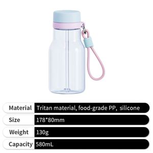 2026 Innovative Design 580ml BPA Free Tritan Dual Water Bottle with <b>Tea</b> <b>Infuser</b> for Camping & Gym-Eco-Friendly - Product Image 3
