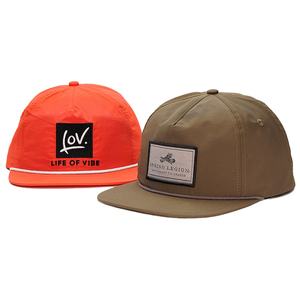 Gorra de Béisbol de 5 Paneles Personalizada de Nailon con Logotipo Bordado, Gorra Desestructurada con Cierre a Presión - Product Image 1