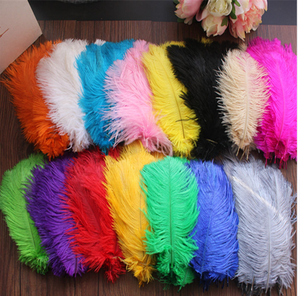 Décoration de mariage carnaval, <span class=keywords><strong>plumes</strong></span> d'autruche <span class=keywords><strong>blanches</strong></span> pas chères - Product Image 6
