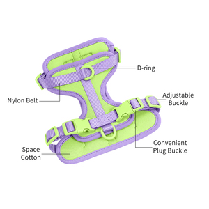 Nuevo Diseño de Moda, Logotipo Personalizado al por Mayor, Arnés de Perro Ajustable sin Tirones, <span class=keywords><strong>Collar</strong></span> de PVC y Neopreno, Juego de Correa para Mascotas - Product Image 2