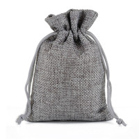 Sacs cadeaux en toile de jute écologiques 10*14cm, pochettes en lin avec cordon de serrage, pour faveurs de mariage, cadeaux d'anniversaire, artisanat DIY, logo personnalisé