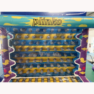 Interesante tablero <span class=keywords><strong>Plinko</strong></span> inflable de PVC producido en fábrica, juego de carnaval, objetivo innovador, tamaño personalizable, Color portátil - Product Image 5