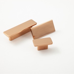 Furniture <b>Handle</b> And Knob H59 <b>Copper</b> Single Hole Rose Gold Modern Cabinet Door Hardware Antirust - Product Image 2
