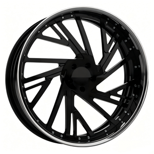 Cerchi in Lega di Alluminio Forgiato Cromato Personalizzati a 2 Pezzi 24/26/28/30" - Nuovo Stile 20mm ET 10-45mm per Chevy - Product Image 1