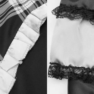 Biểu Tượng Tùy Chỉnh Lễ Hội Khiêu Vũ Lớn Búp Bê Trang Phục Màu Đen Trắng rô Cô Gái Sọc Váy Khiêu Vũ Trang Phục Cho Nam Giới - Product Image 6