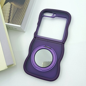 เคสโทรศัพท์ดีไซน์เป็นคลื่นระบบแม่เหล็กมีห่วงตั้ง<span class=keywords><strong>ได้</strong></span>สำหรับ Samsung <span class=keywords><strong>Z</strong></span> <span class=keywords><strong>Flip</strong></span> <span class=keywords><strong>3</strong></span> 4 5 6 7ให้สัมผัสกับผิวที่สามารถ<span class=keywords><strong>พับ</strong></span>เก็บ<span class=keywords><strong>ได้</strong></span>สำหรับผู้หญิง - Product Image 2