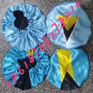 Bonnet en <span class=keywords><strong>soie</strong></span> classique personnalisé à double couche doublé de satin, avec drapeau haïtien des Caraïbes, pour 18 pays - Product Image 5