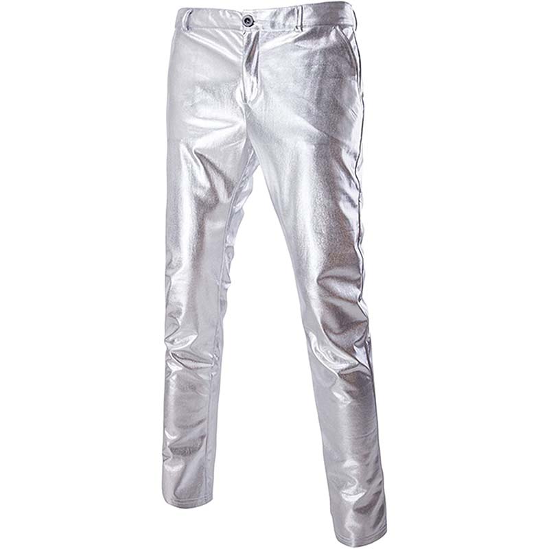 Siber shiny glitter suit pants latex trousers