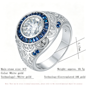 GRA認定モアッサナイトエタニティリング S925スターリングシルバー フルサークル Dカラー VVS1 結婚指輪 女性用 記念日ギフト - Product Image 4