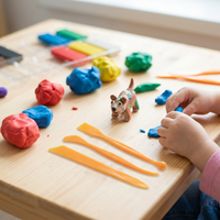 Kit d'outils de sculpture en argile KAIWEI 3 pièces en plastique et PET pour enfants et artistes, fournitures de modélisation