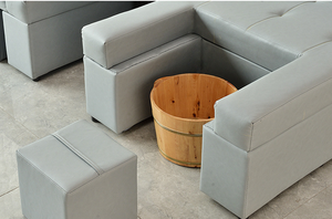 Sillón de Pedicura Moderno para Spa de Pies con Respaldo Ajustable, Asiento Reclinable y Masaje con Amasamiento - Product Image 6