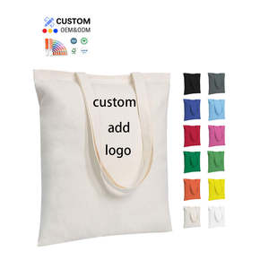 Sacs fourre-tout en coton personnalisés, sacs d'épicerie réutilisables en tissu, sacs en toile pour femmes, pour la publicité, la promotion, les cadeaux, les activités - Product Image 1