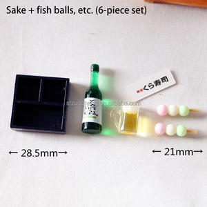 <span class=keywords><strong>1</strong></span>:12 accessori per la casa delle bambole fingono di giocare giapponese Sushi Fish Ball Tempura Bento Box in miniatura in resina da cucina modello alimentare - Product Image 6