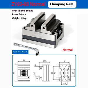 Étau de précision auto-centrant, mini-étau pouvant être installé avec une plaque de positionnement <span class=keywords><strong>EROWA</strong></span>/3R, étau auto-centrant interchangeable - Product Image 6