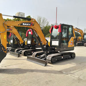 Excavadora pequeña SANY SY60C, excavadora de cadenas usada, precio bajo, envío gratis, nuevo modelo, hidráulica, agrícola - Product Image 4