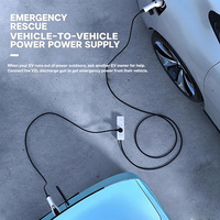 Chargeur portable EV 2-en-1 V2L 3,5 kW Merak MK-DS-04 avec double port EU/GBT et pistolet de décharge pour usage domestique, camping et vente en gros de véhicules électriques à énergie nouvelle