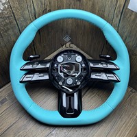 Accessoires intérieurs de voiture personnalisés YLC Volant en fibre de carbone pour Mercedes Benz AMG W204 W205 C63 C43 2015-2017