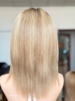 Perruques en cheveux humains SHY Medical, en PU, entièrement nouées à la main, avec une ligne de cheveux naturelle, confortables à porter, pour la remplacement capillaire, destinées aux distributeurs et à la vente en gros