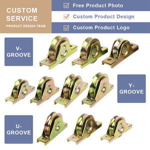 Nhiệm vụ nặng nề cửa trượt/Cửa phần cứng kit, u-groove/v-groove trượt cổng con lăn bánh xe/ròng rọc - Product Image 2