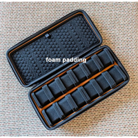 Étui de rangement pour montres à 12 emplacements avec logo personnalisé, inserts intérieurs double couche, pochette rigide pour bracelets de montres connectées