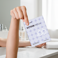 Patch transdermique à l'ectoïne longue durée 3x3cm en tissu non tissé pour la réparation de la barrière cutanée, hydratant et apaisant, réduction des rides