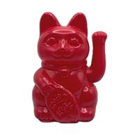 Chat porte-bonheur Feng Shui moderne en plastique, 18 cm de haut, personnalisé, écologique et léger, pour décoration de bureau, retraite, condoléances et maison