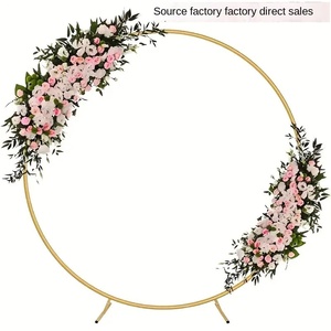 Usine directe transfrontalière Offre Spéciale anneau arc ballon fer mariage fleur support nouveau prix fleurs décoratives métal accessoires de mariage - Product Image 2