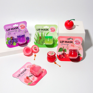 Exfoliante de labios profesional y máscara para dormir de noche protege el cuidado de los labios haz tu propia máscara de labios hidratante de marca para mujeres - Product Image 4
