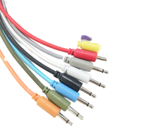 Câble de raccordement tressé en nylon mono de 3.5mm avec blindage en feuille Câbles de raccordement Eurorack pour synthétiseurs modulaires