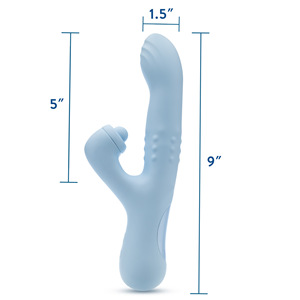 Juguete Sexual de Masaje Suave para Mujeres, Vibrador de Punto G, <span class=keywords><strong>Dildo</strong></span> de Empuje Rápido, Estimulación <span class=keywords><strong>Vaginal</strong></span> y Clitoriana - Product Image 6
