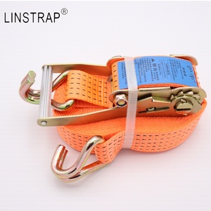 Liniu 2 inch Ratchet dây đeo Ratchet hàng hó<span class=keywords><strong>a</strong></span> <span class=keywords><strong>tensioner</strong></span> lashing vành đai nhôm xử lý Ratchet Tie xuống dây đeo với đôi J móc - Product Image 3