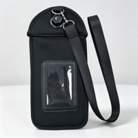 Pochette intelligente antichoc et écologique en néoprène avec logo personnalisé RFID, fermeture magnétique Faraday, bandoulière verrouillable pour lycéens