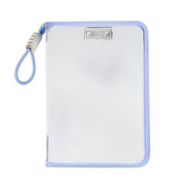 2026 Macaron Transparente A4 PP Bolsa de Documentos con Cremallera, Gran Capacidad, para Libros de Texto, Portátil, Engrosada, Impermeable, para Estudiantes