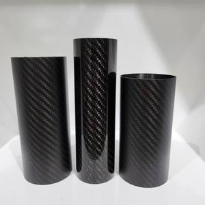 Tubos redondos de fibra de carbono de longitud personalizada - Product Image 1