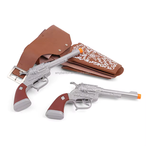 Nuovissima <span class=keywords><strong>Pistola</strong></span> Giocattolo da <span class=keywords><strong>Cowboy</strong></span> con Fondina in Stile Western Argento in Vendita - Product Image 1